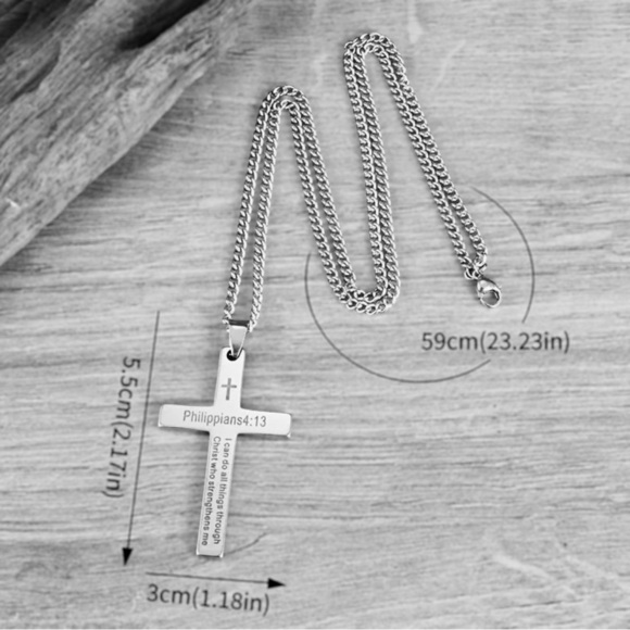 Cross Pendant Necklace NWOT - Picture 3 of 3